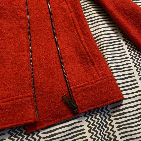 Tahari moto zip up burnt orange jacket XS - Picture 6 of 10